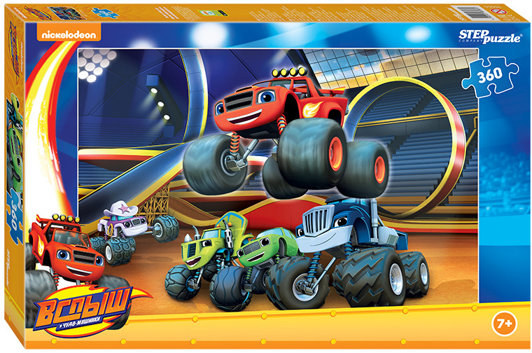 Пазл «Вспыш и чудо-машинки» (360 элемента) | Step Puzzle