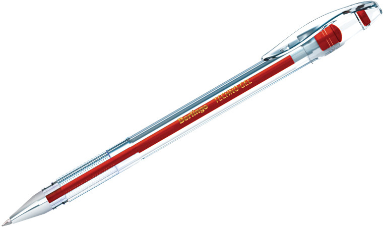 Ручка гелевая (красная) | Techno-Gel | Berlingo