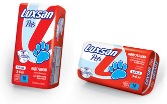 Подгузники для животных (3-6 кг, 16 шт.) | Luxsan Pеts