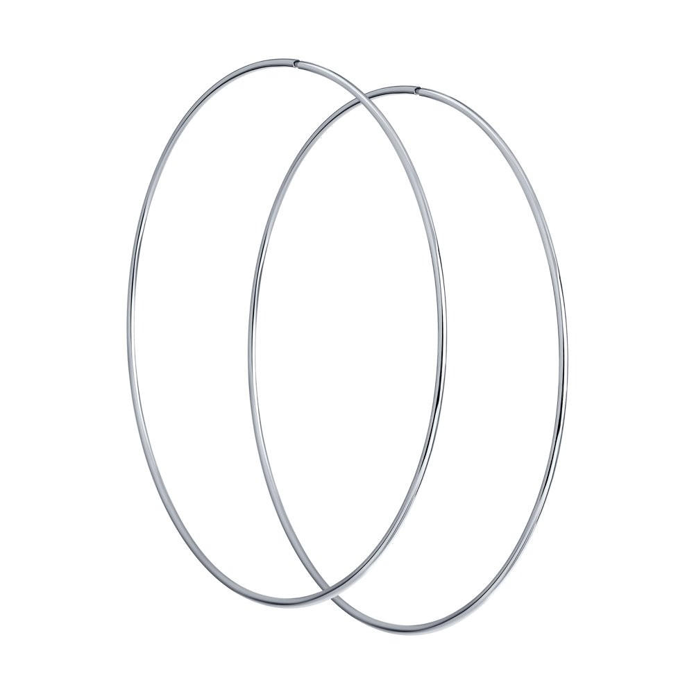 Серьги конго из серебра | SOKOLOV