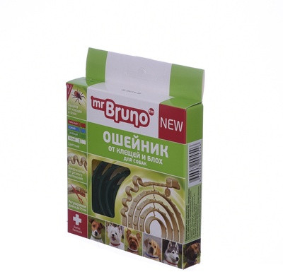 Ошейник от блох, клещей, комаров для собак и щенков (с 4 недель, 75 см)