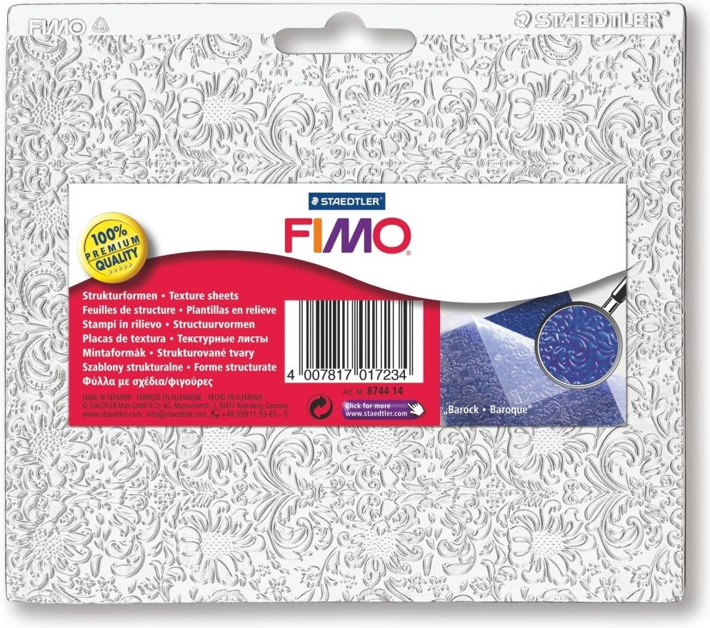 Лист текстурный «Барокко» (16,8 × 15 см) | FIMO