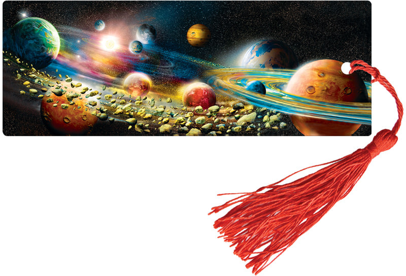 Закладка для книг 3D с линейкой «Космос» | ArtSpace