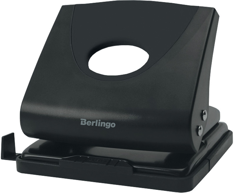 Дырокол пластиковый (с линейкой, 20 листов) | Office Soft | Berlingo