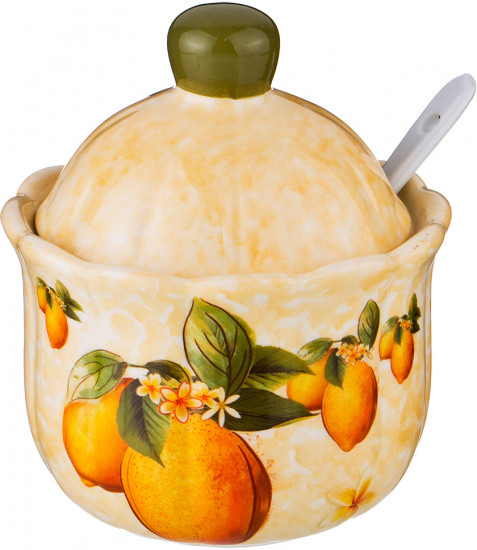Сахарница с ложкой