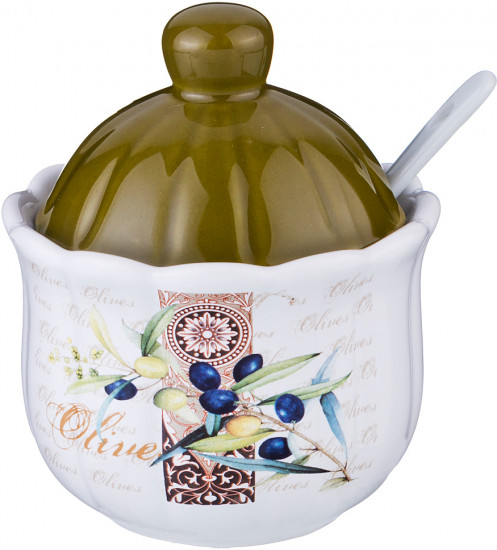 Сахарница с ложкой