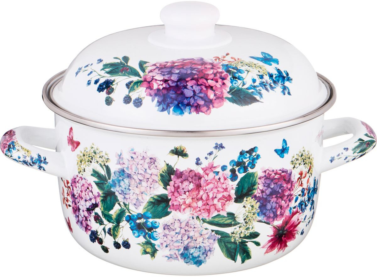Кастрюля с крышкой | Цветочный рай | Agness