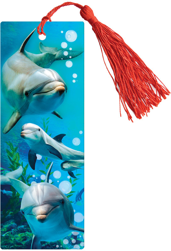 Закладка для книг «Дельфины» (декоративный шнурок) | ArtSpace