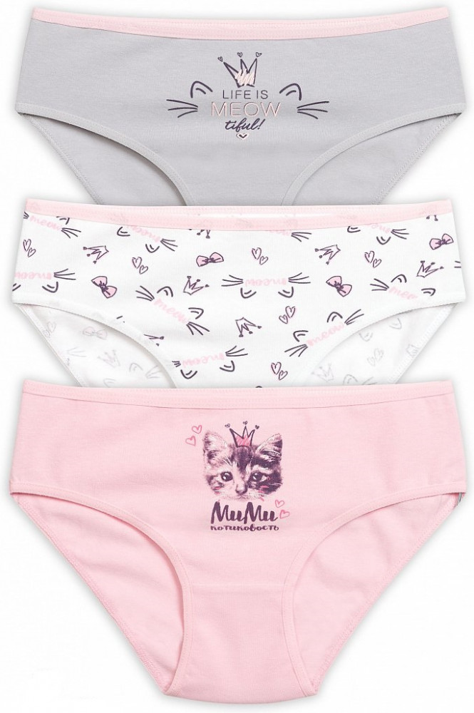 Трусы для девочек (3 шт.) | Потягушки | Pelican