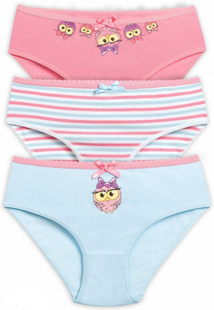 Трусы для девочек (3 шт.) | Совушки | Pelican