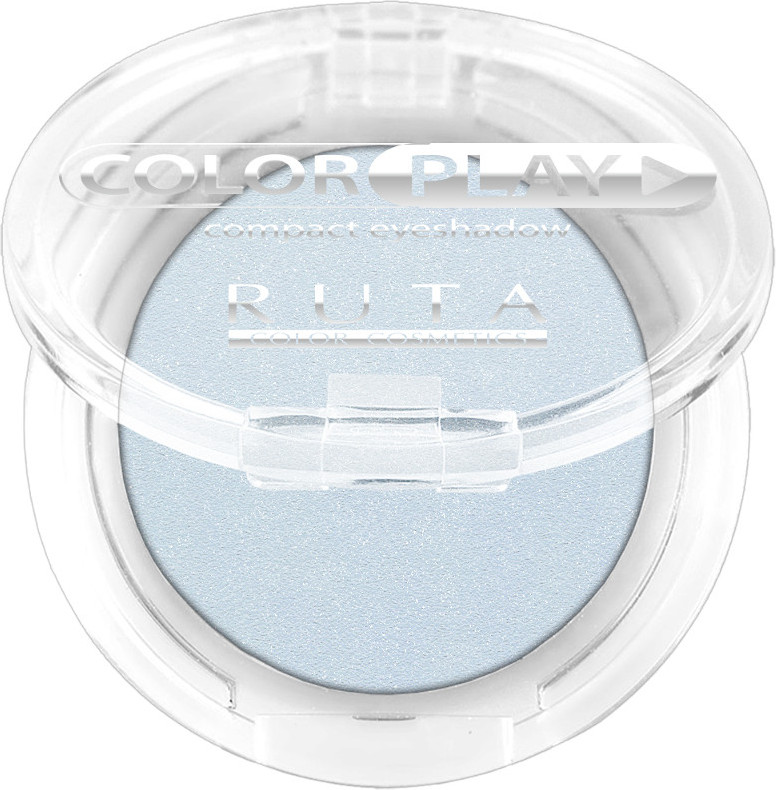 Тени для век компактные, оттенок 10 Небесно-голубой | Color play | RUTA