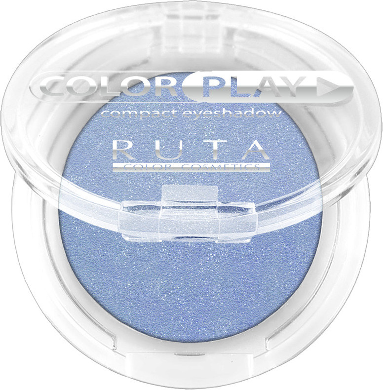 Тени для век компактные, оттенок 19 Лазурный | Color play | RUTA