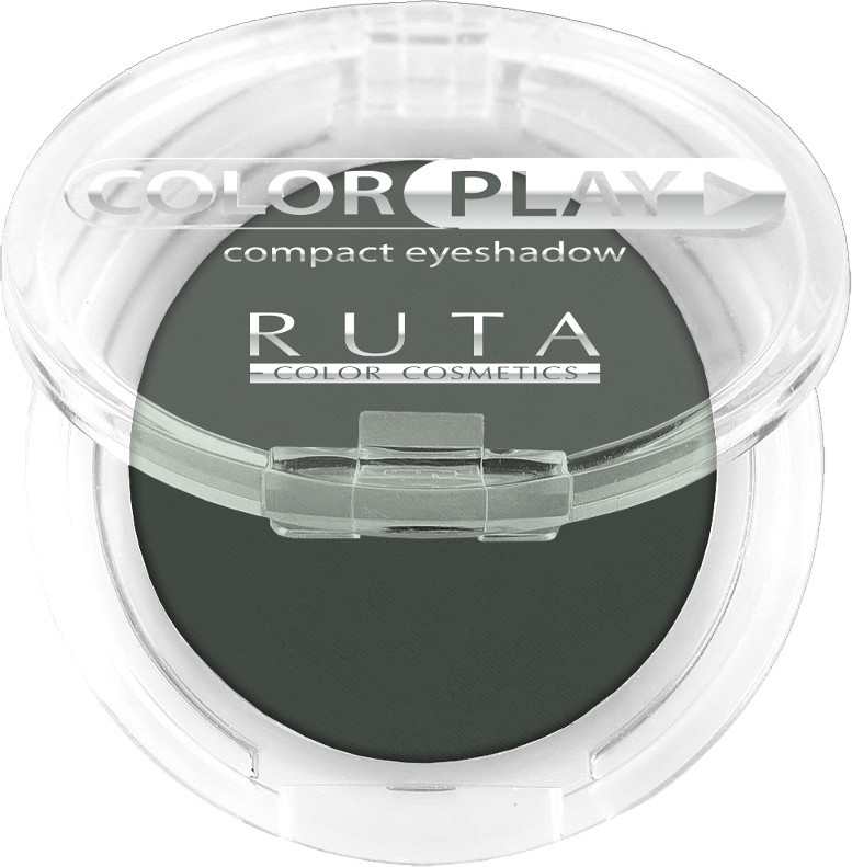 Тени для век компактные, оттенок 101 Зелёный опал | Color play | RUTA