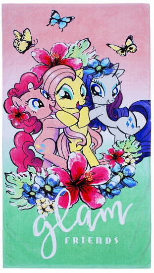 Полотенце махровое «My Little Pony в тропиках»