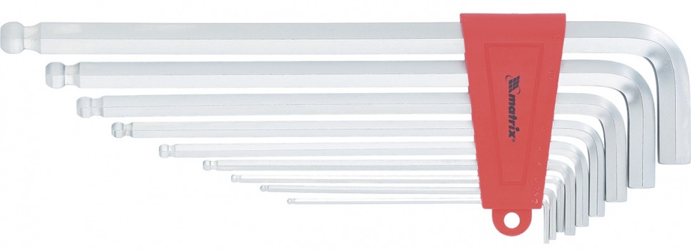 Набор ключей имбусовых (экстра-длинные с шаром) | Matrix MTX