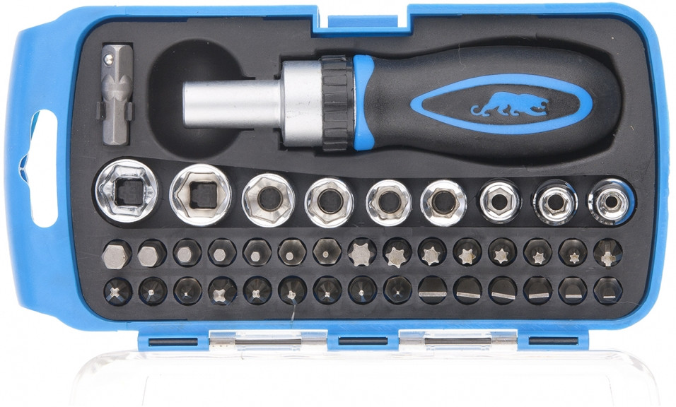 Набор: отвертка, биты, торцевые головки | Барс