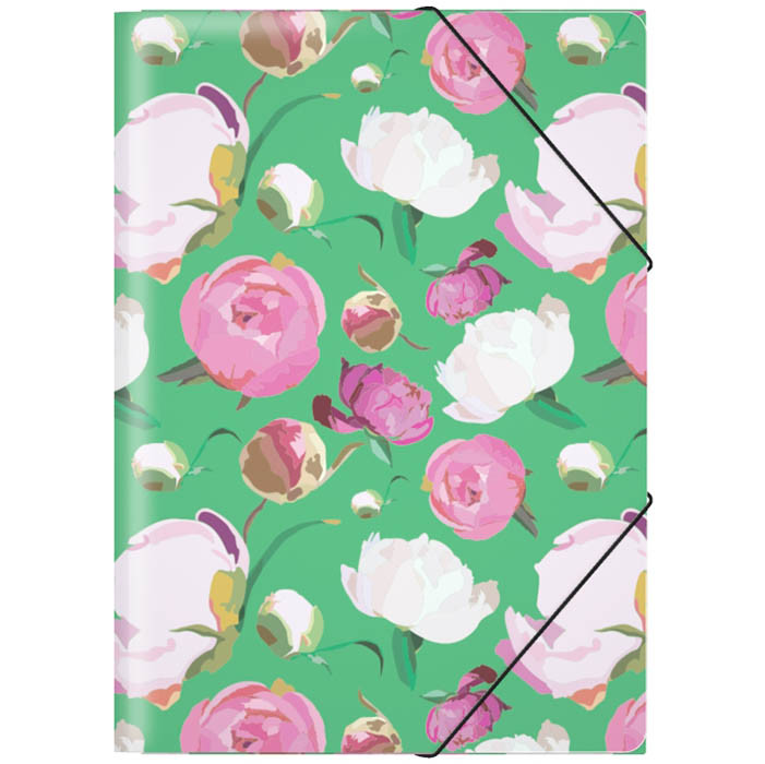 Папка на резинках | Peonies | Erich Krause