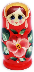 Матрешка «Матрешка-голубоглазка» (5-ти кукольная) | Рыжий кот
