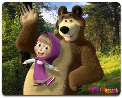 Коврик для мыши Маша и Медведь V1.P | X-Game