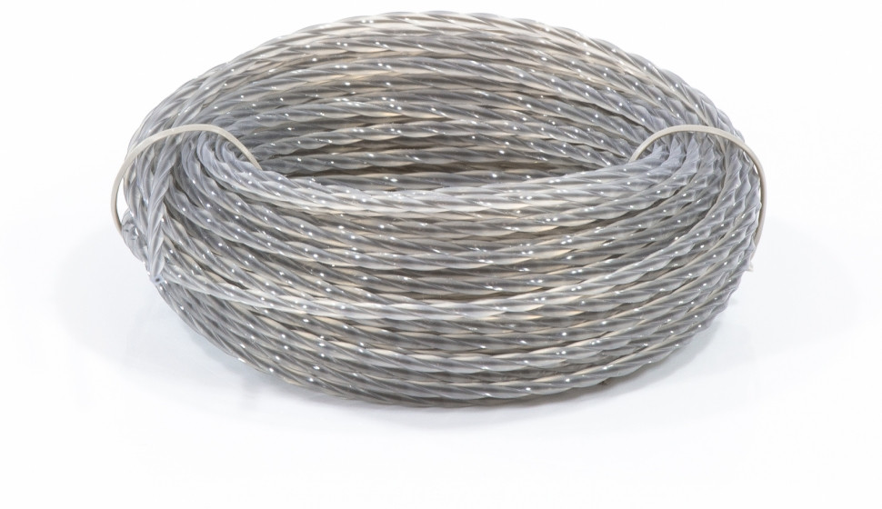 Леска двухкомпонентная для триммера квадратная (витая) | Extra Cord | Denzel