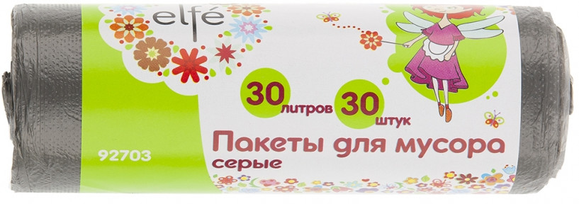 Пакеты для мусора (30 л, 30 шт.) | Elfe