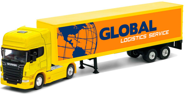 Модель тягача с прицепом «Scania V8» | Welly