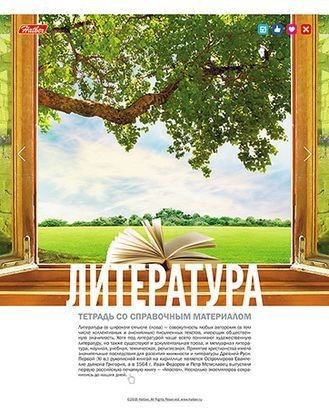 Тетрадь предметная «Литература» (46 листов, А5)