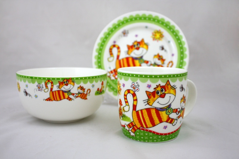 Набор посуды «Котики» | Акку