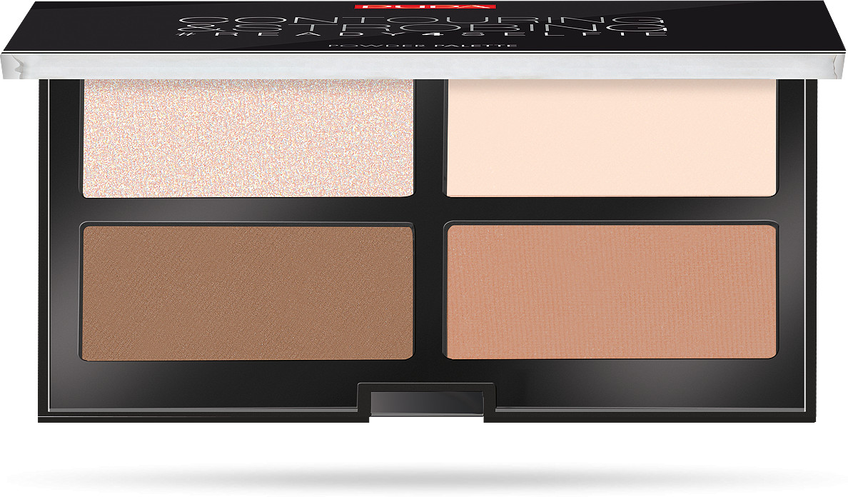 Палитра для контурирования лица «Contouring and Strobing Powder»,оттенок 001 | Pupa