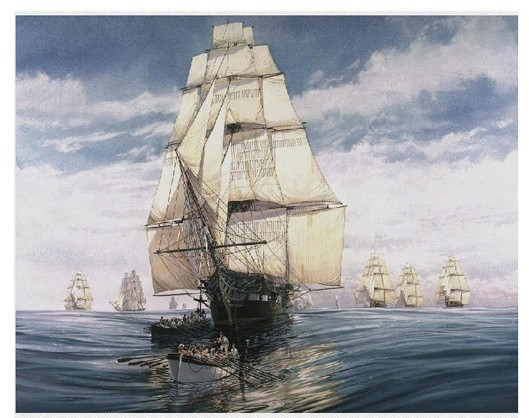 Набор для раскрашивания по номерам на холсте «И. Айвазовский. Парусник» (40×50 см)