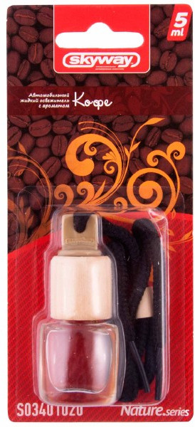 Ароматизатор подвесной «Кофе» (бутылочка с деревянной крышкой) | Breathe.series | Skyway