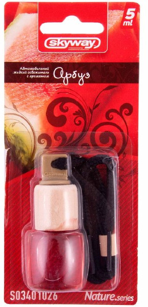 Ароматизатор подвесной «Арбуз» (бутылочка с деревянной крышкой) | Breathe.series | Skyway