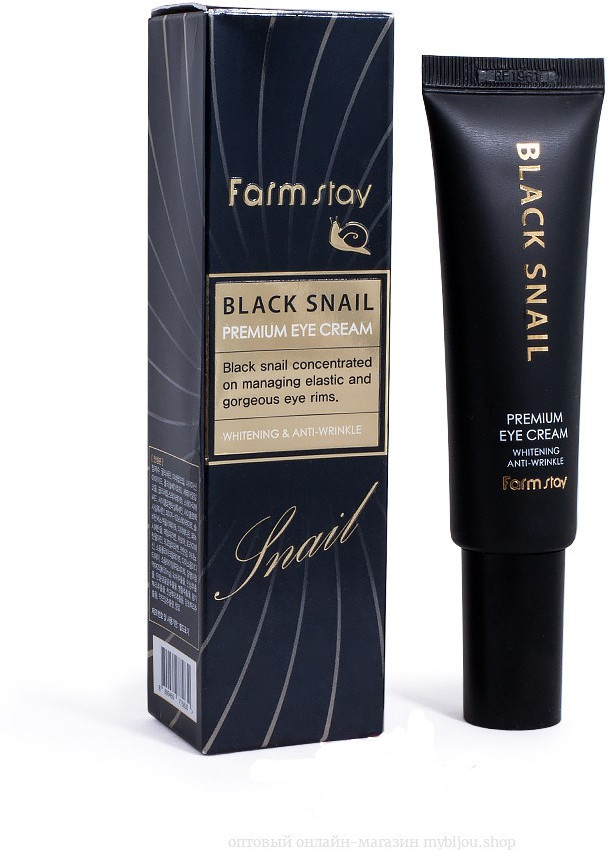 Крем для кожи вокруг глаз с экстрактом чёрной улитки | Black Snail | FarmStay