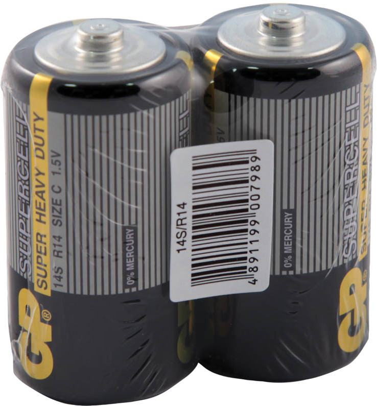 Батарейка солевая R14 | Supercell | GP