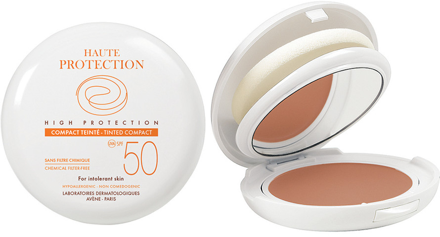 Пудра компактная солнцезащитная минеральная «Honey» | SPF 50+ | Avene