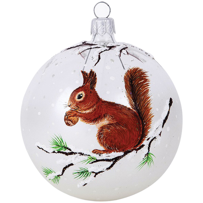 Шар стеклянный «Белка» | Ёлочка