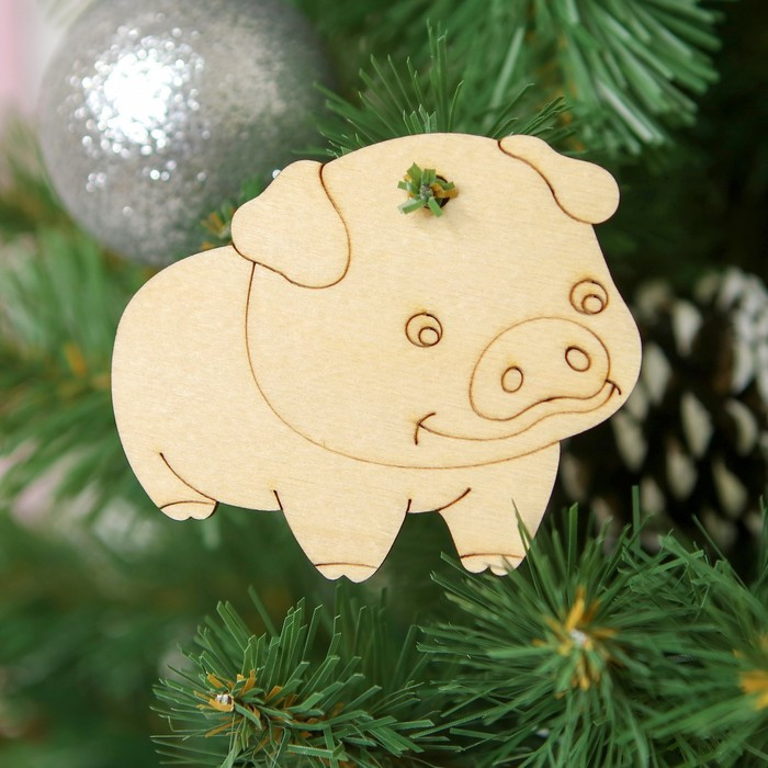 Подвеска деревянная «Хрюшка» | Милашки-Хрюндрики | WoodLandToys