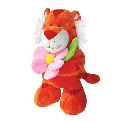 Тигр оранжевый с цветком | Gulliver