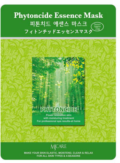Маска для лица тканевая с экстрактом фитонциды | Essence mask | Mijin