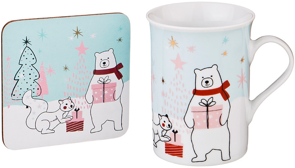 Кружка «Новый год» (с подставкой) | Новый год! | Lefard