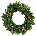 Венок еловый с шишками