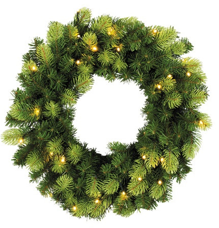 Венок еловый (30 LED огней) | Шэмрок | Holiday Classics