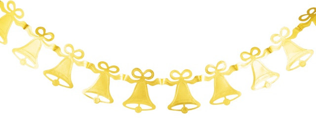 Гирлянда из фольги «Колокольчик» (15 см×2,1 м)