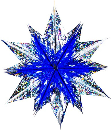 Звезда из фольги голографическая | Классика | Holiday Classics