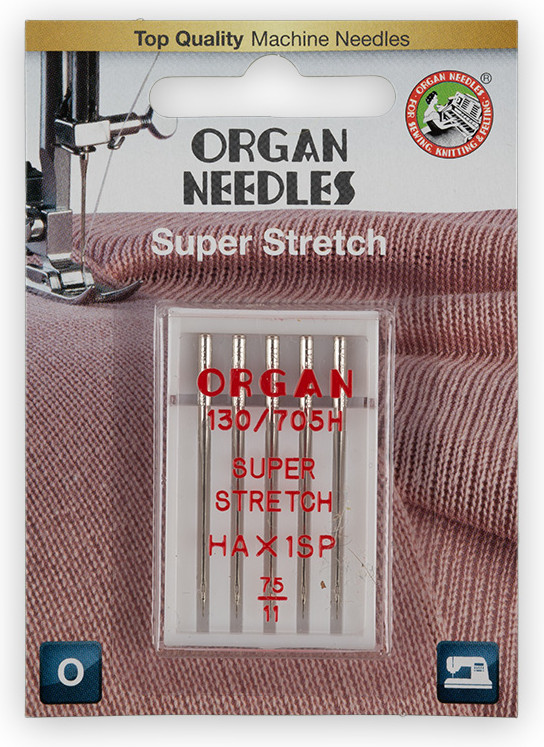 Иглы супер стрейч 5/75 Blister (5 шт.) | Organ Needles