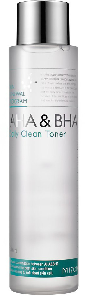 Тоник для лица с альфа-гидроксильными и салициловой кислотами | Aha & Bha | Mizon