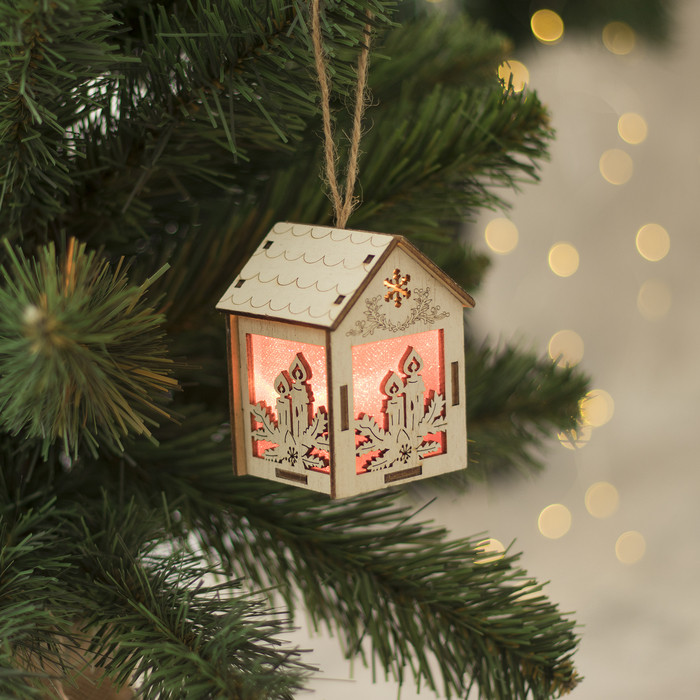Подвеска световая «Домик со свечами» | Luazon Lighting | Luazon