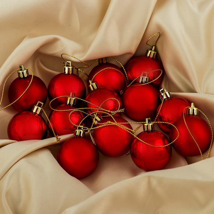 Набор шаров однотонный | Зимнее волшебство