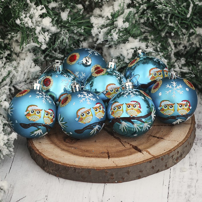 Набор шаров «Совята» | Зимнее волшебство