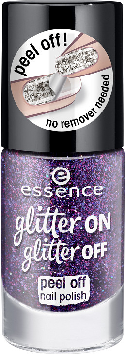 Лак для ногтей «Glitter On Glitter Off», оттенок 04 Spotlight On! | Essence
